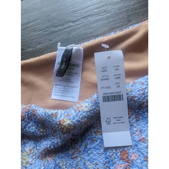 J. CREW RE-IMAGINED Scrunchie Hipster Bikini Bottom Afternoon Floral - Picture 4 of 4